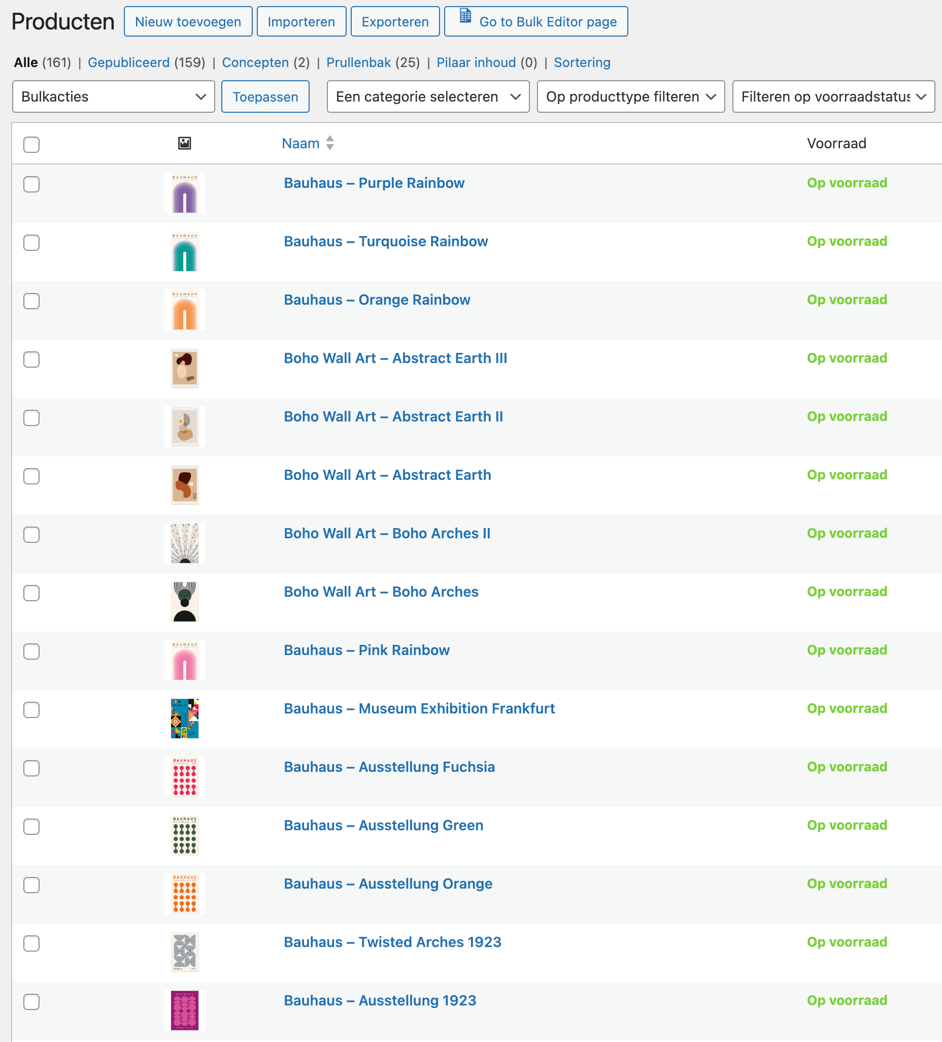 WooCommerce Producten